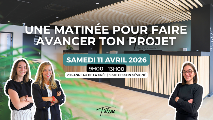 Matinée Admission & Vie Étudiante : avance concrètement dans ton projet le 11 avril