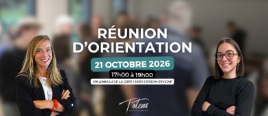 Réunion d'orientation - Mercredi 21 octobre 2026 de 17h à 19h
